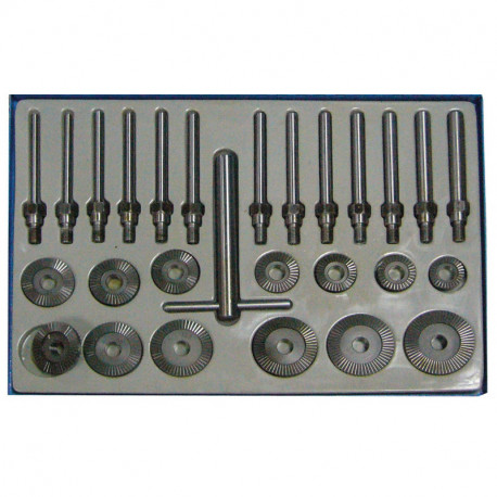 Ventilsitzfräser-Satz, 30-60 mm, 27-tlg.