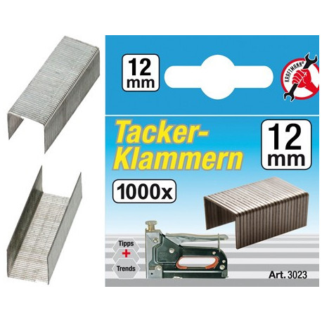 Klammern á 1000 Stück, 12 mm