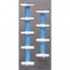 1/3 Werkstattwageneinlage: Steckschlüssel-Einsätze 12,5 (1/2), 6-Kant, tief, 10-24 mm, 9-tlg.