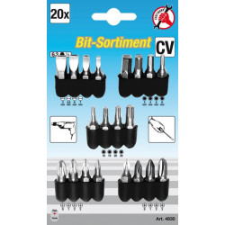 Bit-Sortiment, 6,3 (1/4), 20-tlg.