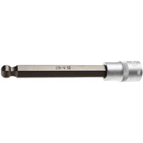 Bit-Einsatz, Innen-6-Kant mit Kugelkopf, 12,5 (1/2), 12 mm