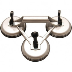 Dreifach-Gummisauger, Aluminium , Ø 115 mm