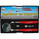 Magnetheber- und Spiegel-Satz, 4-tlg.