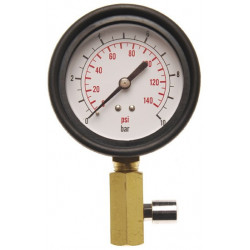 Messuhr mit Ventil für Öldrucktester, passend für BGS 8007