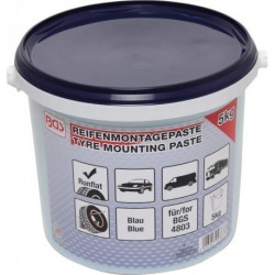 Reifenmontagepaste, blau für Run-Flat-Reifen, 5 Kg Eimer