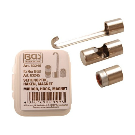 Spiegeloptik, Haken, Magnet, passend für BGS 63245