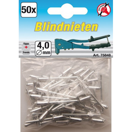 Blindnieten 4,0 mm, 50-tlg.