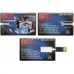 BGS USB Stick 8 GB im Kreditkartenformat